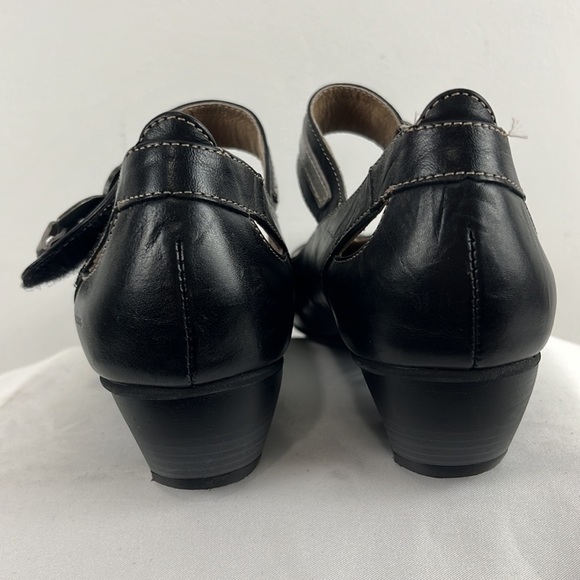 Fluchos Dorking Elegant Black & Gray Mary Janes Women's Heels Shoes Size 7 - Picture 7 of 9